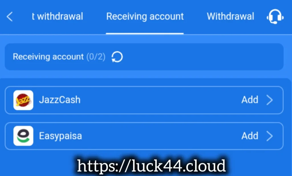 Luck 44 Withdrawal methods